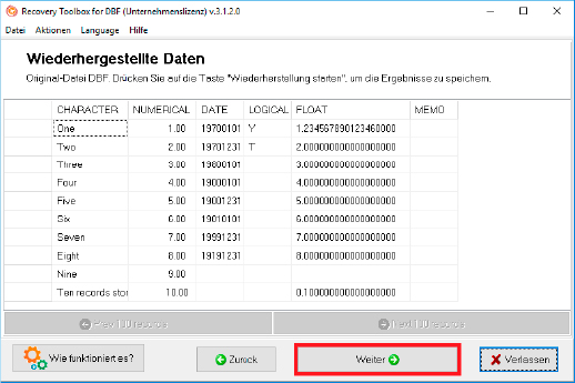 dbase herunterladen