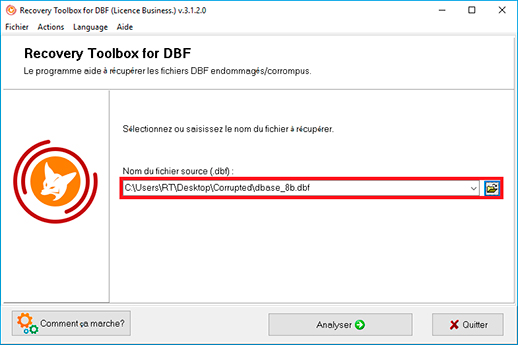 outil de réparation dbf